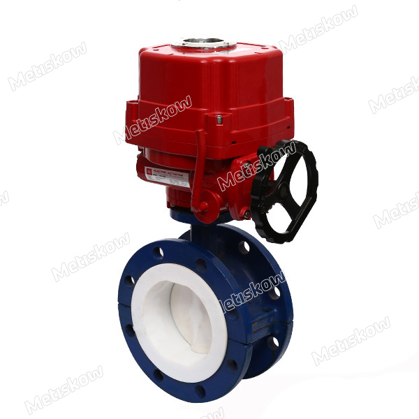 电动衬氟法兰蝶阀（防爆型），进口衬氟蝶阀